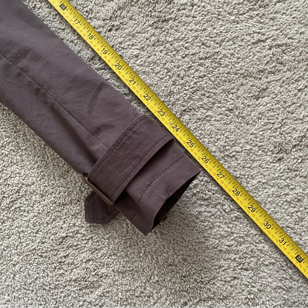 Mackage Brown Canvas & Leather Convertible Trench Coat / Vest - Picture 13 of 15